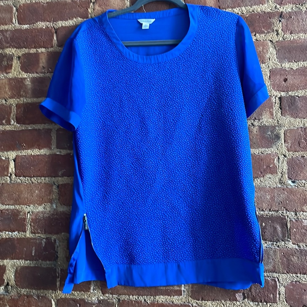 Calvin Klein cobalt blue M blouse